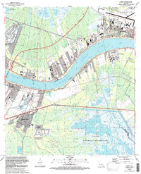 Luling 1992 topographic map thumbnail