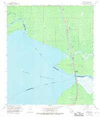 Manchac 1968 topographic map thumbnail
