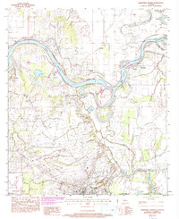 Marksville North 1983 topographic map thumbnail