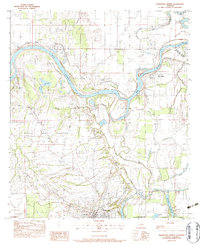 Marksville North 1983 topographic map thumbnail