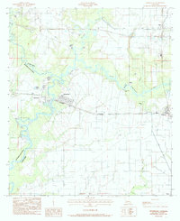 Mermentau 1984 topographic map thumbnail