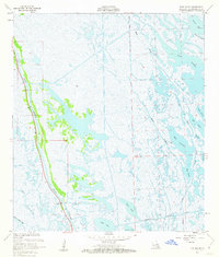 Mink Bayou 1957 topographic map thumbnail