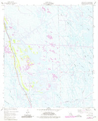 Mink Bayou 1957 topographic map thumbnail