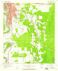 Monroe South 1957 topographic map thumbnail