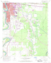Monroe South 1957 topographic map thumbnail