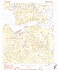 Mooringsport 1982 topographic map thumbnail