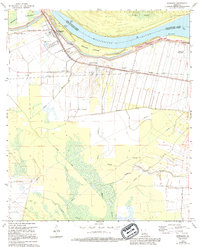 Morganza 1968 topographic map thumbnail