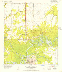 Moss Bluff 1955 topographic map preview