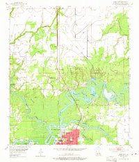 Moss Bluff 1955 topographic map preview