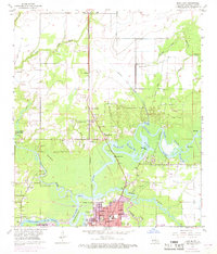 Moss Bluff 1955 topographic map thumbnail