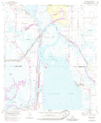 Moss Lake 1955 topographic map thumbnail