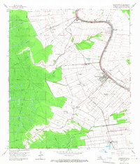Napoleonville 1965 topographic map thumbnail