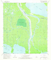 Napoleonville SW 1966 topographic map thumbnail