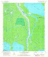 Napoleonville SW 1966 topographic map thumbnail