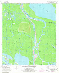 Napoleonville SW 1966 topographic map thumbnail