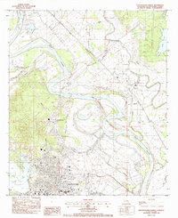 Natchitoches North 1983 topographic map thumbnail