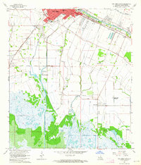 New Iberia South 1963 topographic map thumbnail