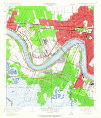 New Orleans West 1951 topographic map thumbnail