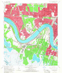 New Orleans West 1965 topographic map thumbnail