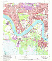 New Orleans West 1965 topographic map thumbnail