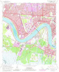 New Orleans West 1965 topographic map thumbnail