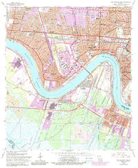 New Orleans West 1965 topographic map thumbnail
