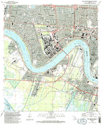 New Orleans West 1992 topographic map thumbnail