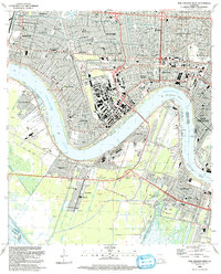 New Orleans West 1992 topographic map thumbnail