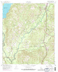 Newllano 1954 topographic map thumbnail