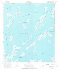 Oak Mound Bayou 1955 topographic map thumbnail