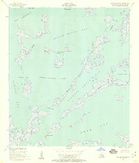 Oak Mound Bayou 1955 topographic map thumbnail