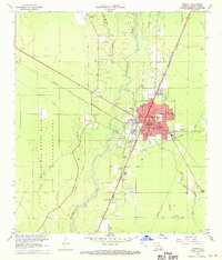 Oakdale 1968 topographic map thumbnail