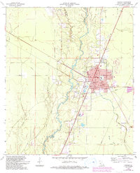 Oakdale 1968 topographic map preview
