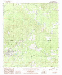 Olla East 1984 topographic map thumbnail