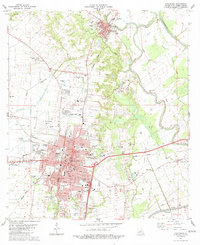 Opelousas 1983 topographic map thumbnail