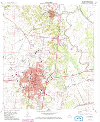 Opelousas 1983 topographic map thumbnail