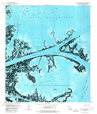 Pass A Loutre East 1971 topographic map thumbnail