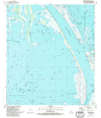 Pilottown 1993 topographic map thumbnail