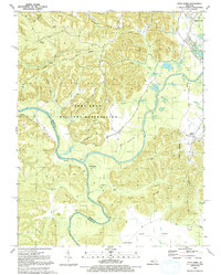 Pitts Point 1991 topographic map thumbnail