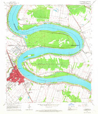 Plaquemine 1963 topographic map thumbnail