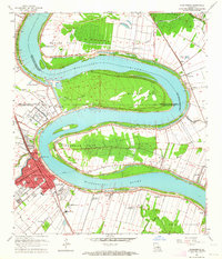 Plaquemine 1963 topographic map thumbnail