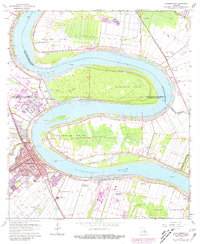 Plaquemine 1963 topographic map thumbnail