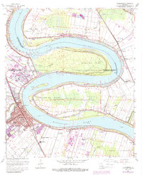 Plaquemine 1963 topographic map thumbnail