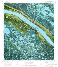 Pointe a La Hache 1973 topographic map thumbnail