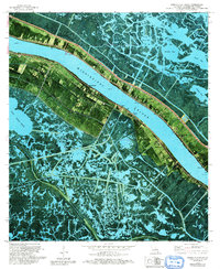Pointe a La Hache 1973 topographic map thumbnail