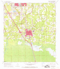 Ponchatoula 1968 topographic map thumbnail