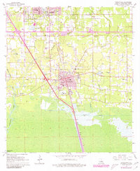 Ponchatoula 1968 topographic map thumbnail
