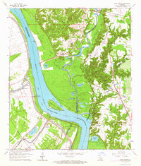 Port Hudson 1963 topographic map thumbnail