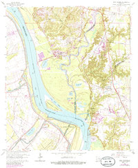 Port Hudson 1963 topographic map thumbnail