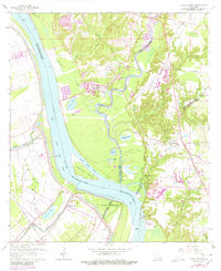 Port Hudson 1963 topographic map thumbnail